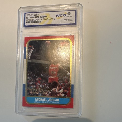 Fleer 1996-97 Ultra Michael Jordan Bulls Ultra Decade of Excellence Insert U-4
