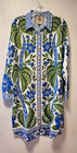 Nuevo con etiquetas Farm Rio Tropicance Chemise Off White Lenzing Ecovero Viscosa Talla M