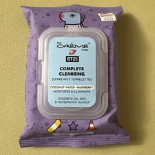 The Cr me Shop  BT21: COCONUT WATER  RASPBERRY Complete Cleansing Towelettes