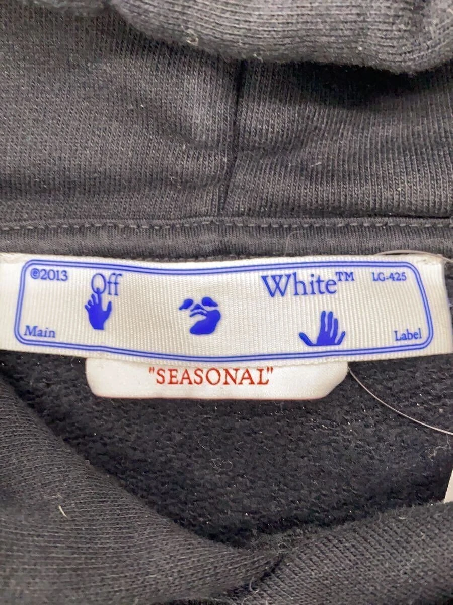 OFF WHITE FELPA CON CAPPUCCIO 22AW SCRIPT M nera ombb085f22fle006 usata