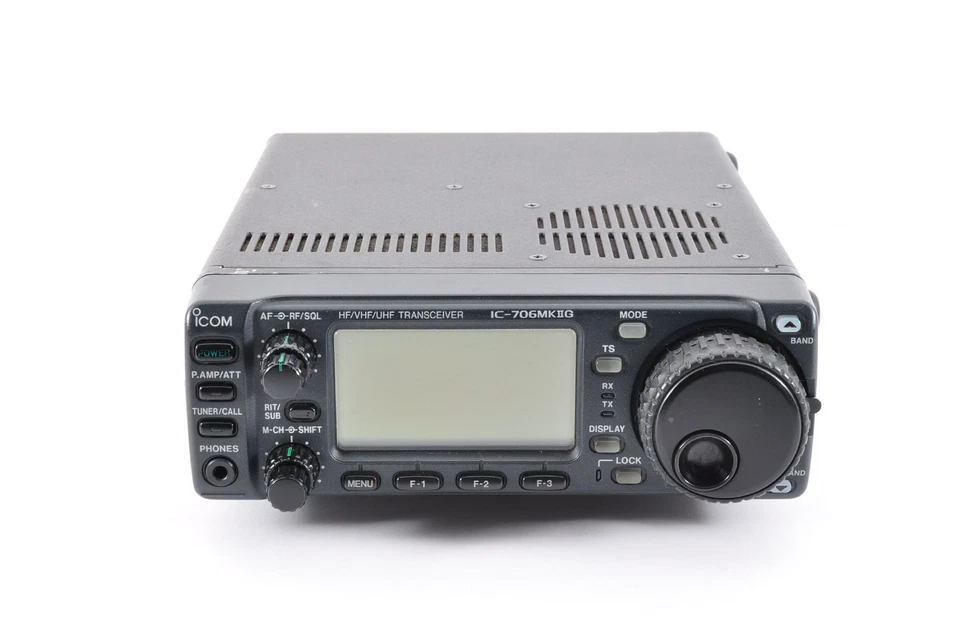 Icom IC-706MKII-G Radio ricetrasmettitore amatoriale HF/VHF/UHF con microfono testato usato Fm JP - Immagine 3 di 4