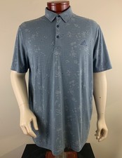 ADIDAS Men's Night Camo Print Primegreen TPC Sawgrass Golf Polo Shirt Size XL