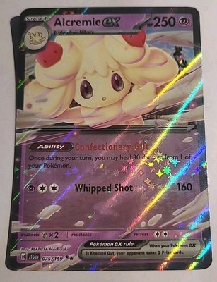 Alcremie Ex HP250 2025 Holo Pokemon Card No 075/159 | eBay