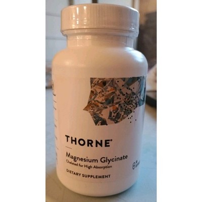 NEW！THORNE Magnesium Glycinate, Chelated Magnesium Supplement, 90 Capsules