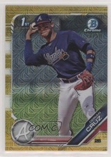 2019 Bowman Chrome Prospects Mega Box Gold Mojo Refractor 28/50 Derian Cruz 0a7