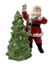 Lenox Santa's Bright Christmas Figurine In Box Annual 2010 Porcelain w/COA