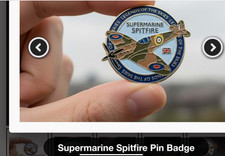 NEW SUPERMARINE SPITFIRE “LEGENDS OF THE SKYS” PIN BADGE brand new stock