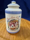 Lenox Bakers Dozen Chocolate Chips Fine Porcelain Vintage Canister w Lid 1995