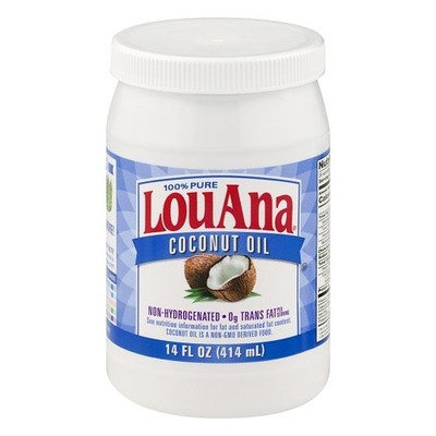 LouAna All Natural Pure Coconut Oil 14 oz Bottle