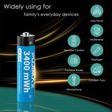 1.5V AA AAA Rechargeable Li-ion Batteries / Fast Lithium Battery Charger LOT