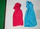 MATTEL VTG  1985 #2086 FASHION FUN  2 DRESS HOT PINK TURQUOISE GENUINE BARBIE