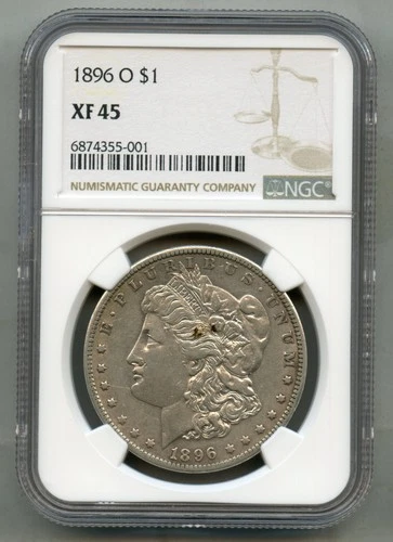 1896 O Morgan Silver Dollar NGC XF 45