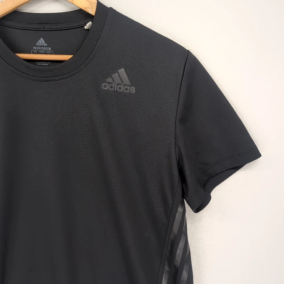 adidas Mens T-Shirt Black Aeroready Performance Training Top Size L Activewear - image 2 of 4