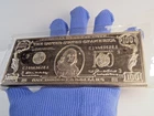 12 Troy Ounces 373.24 Grams One Troy Pound 999 Fine Silver 100-Dollar Bill