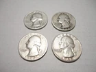 Junk Silver $1.00 Face Value 4 90% Silver Washington Quarters