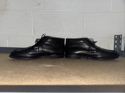 Mens Allen Edmonds Stuart Apron Toe Chukka Boots MI USA US 11.5 D Black Leather