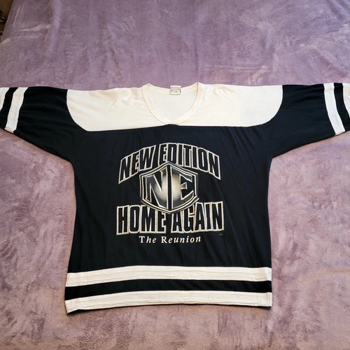 Vintage New Edition Reunion Tour Home Again T Shirt Jersey Vintage vintage concert t-shirt, vintage, single stitch, B+ condition
