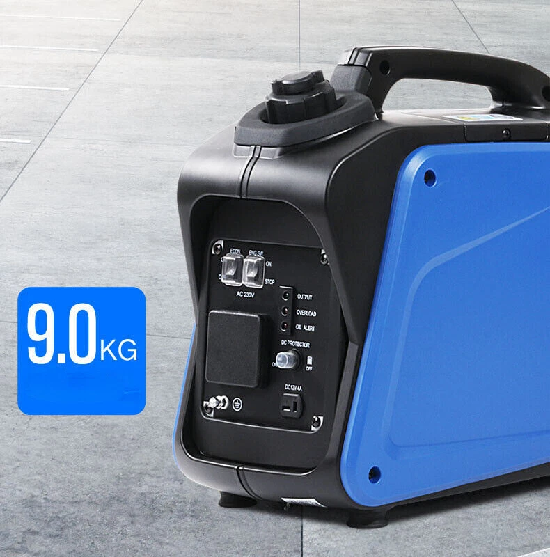 800W 220V Portable Silent Camping Outside Gasoline Power Inverter Generator - Image 3 of 4