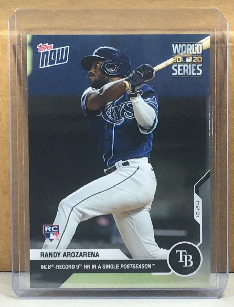 【激レア】RANDY AROZARENA オートサインRCカード 2020 TOPPS NOW #462 RANDY AROZARENA RAYS RC WORLD SERIES 9th HR