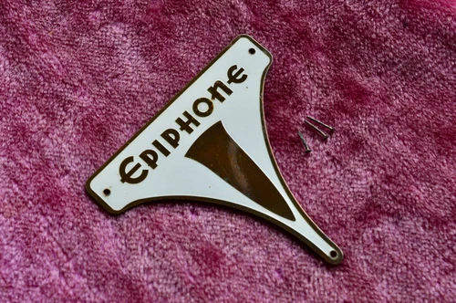 Vintage 1950's / 1960's Epiphone Headstock Brass Badge Sheraton Casino Wilshire