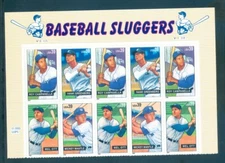 US 4080-4083 Baseball Sluggers, Top Imprint Block/10, Mint NH