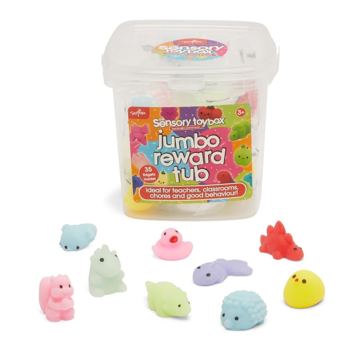 Toymania The Sensory Toy Box Jumbo Reward Tub Squishies Design