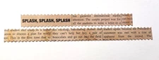 Splash Distressed Ocean Pool Tim Coffey Cardstock Set of 4 - 6" x 5/8" Sticker