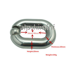304 Stainless Steel Man Enhance Ring Male Heavy Ball Stretcher Weight New