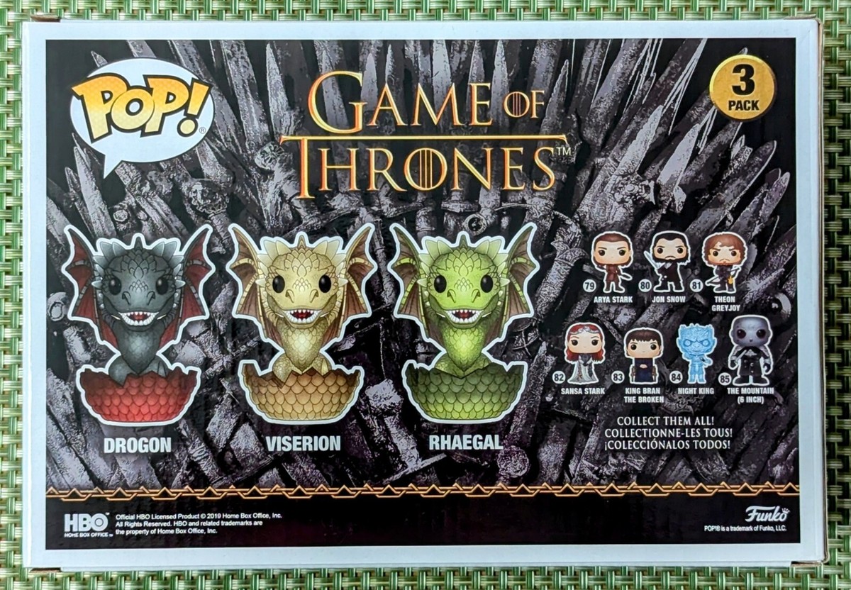 Funko Pop! Vinyl: Game of Thrones - Drogon, Viserion, & Rhaegal- 3