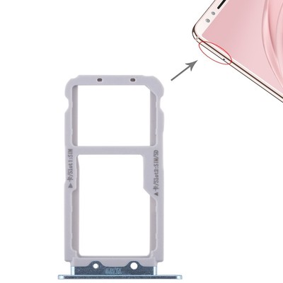 2 SIM Card Tray / Micro SD Card Tray for Huawei Nova 2s (Blue)