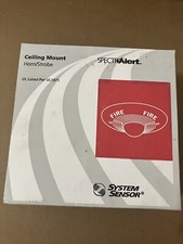 System Sensor PC24115 Fire Ceiling Horn/Strobe Red Indoor Alarm Red - Fire Alarm Part