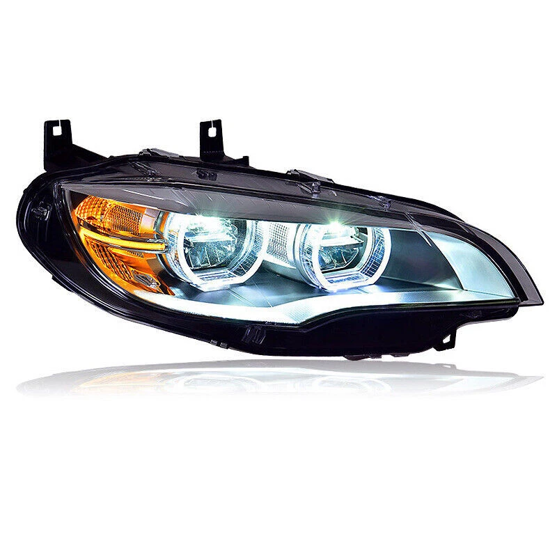 ✅Juego de montaje de faros LED luces de señal de giro para BMW X6 E71 2008-2014 actualización Foto 3 de 4
