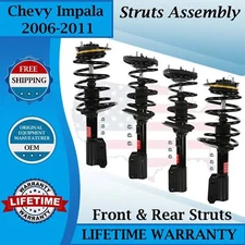Monroe OEM Front & Rear Struts For 2006-2011 Chevy Impala Lifetime Warranty