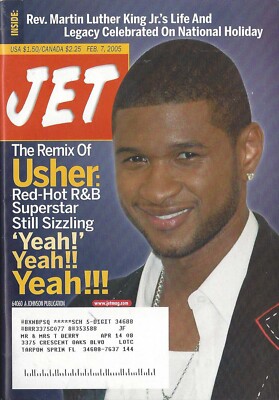 USHER RED-HOT R&B SUPERSTAR STILL SIZZLING YEAH! YEAH! FEB.7,  2005 JET MAGAZINE