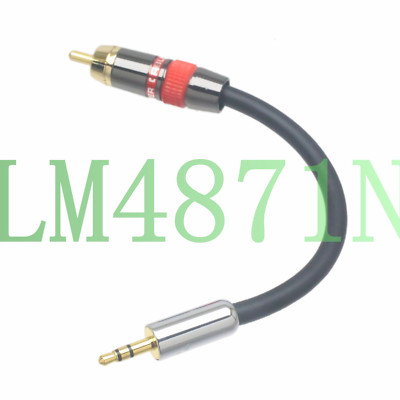 Audio Cable Chord Mojo Hugo-2 IBasso RCA TV 3.5 AUX 1/8'' TRS/TS Canare L-2T2S 5''