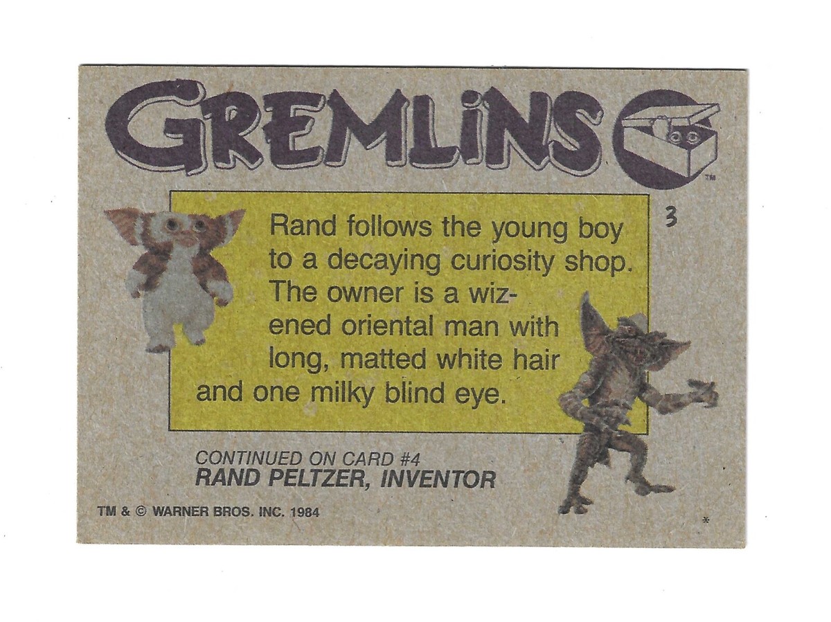 1984 Topps Gremlins #3 The Old Oriental Man (Sharp Corners) | eBay