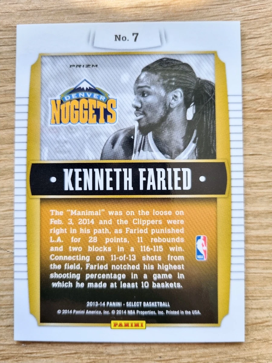2013-14 Select - Young Bloods Silver Prizms #7 Kenneth Faried - Nuggets