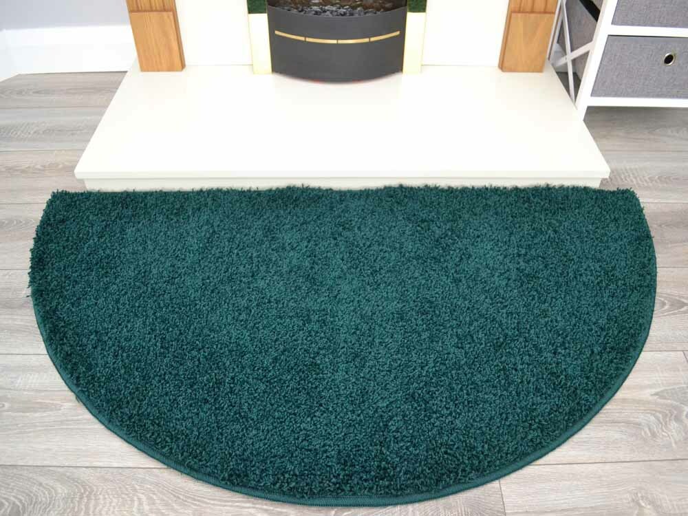 Half Moon Fireside Rug Semi Circle Non Slip Machine Washable Hearth ...