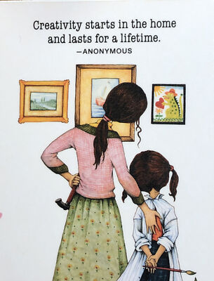 Mary Engelbreit Handmade Magnet-Creativity Starts in the Home