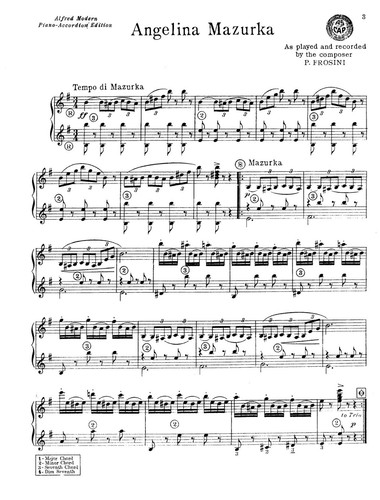 "ANGELINA MAZURKA" by PIETRO FROSINI - 7 Pages - Picture 2 of 2