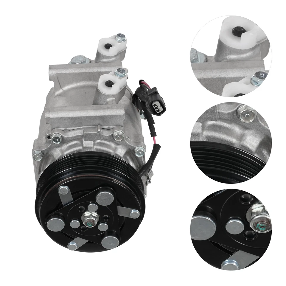 A/C Compressor For 2011-2015 Honda CR-Z 1.5L/2010-2014 Honda Insight 1.3L Foto 3 de 4