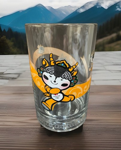 McDonald’s 2008 Juegos Olímpicos de Beijing Naranja Mascota Jingjing Taza de Vidrio 16 fl oz - Imagen 2 de 8