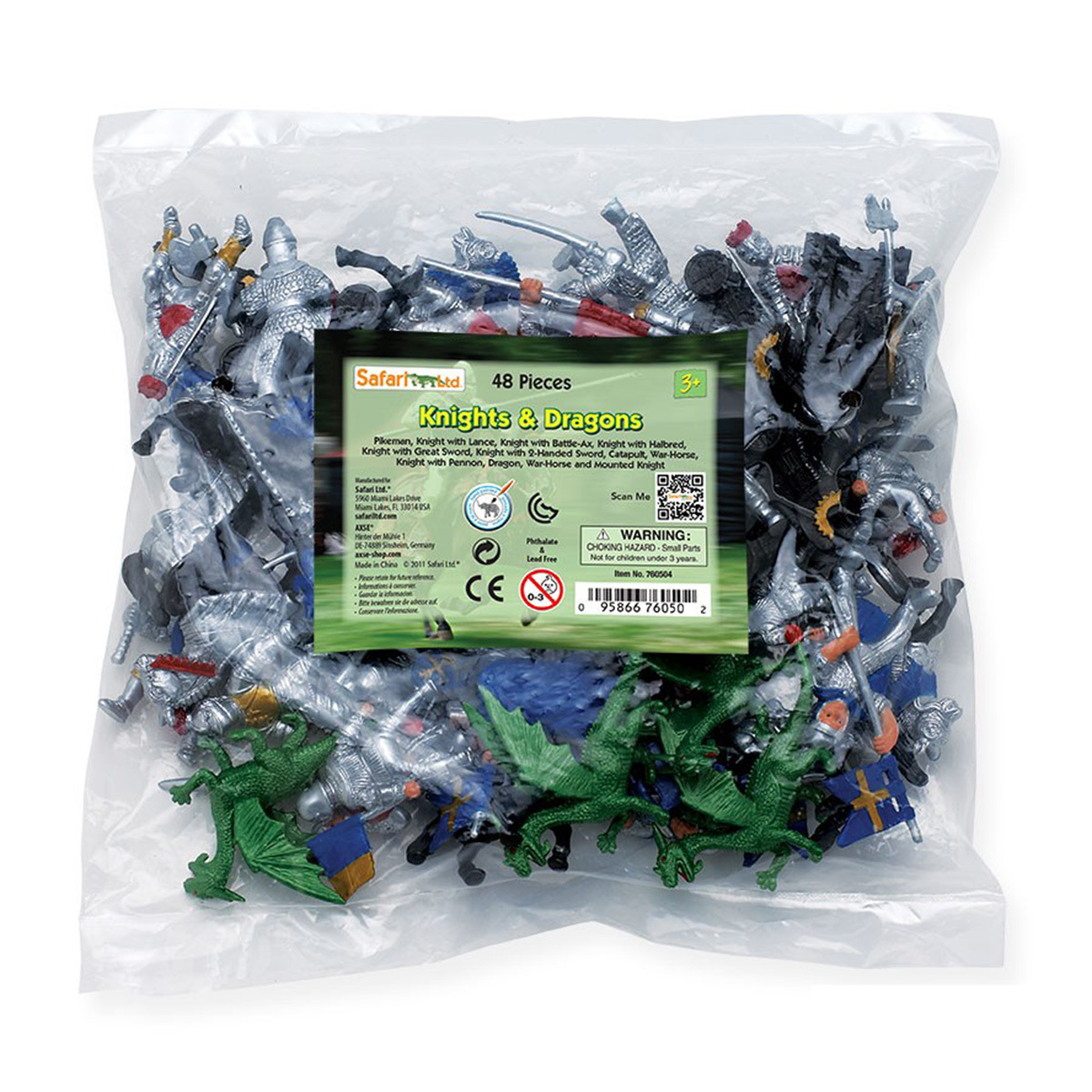 Рыцари и Драконы в объемном пакете с мини-фигурками Safari Ltd - НОВЫЕ развивающие игрушки для детей