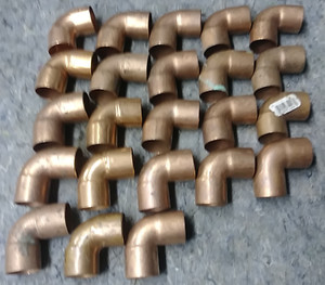 Lot of 23 1' Copper Sweat 90's