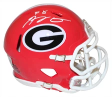 AJ Green Autographed/Signed Georgia Bulldogs Speed Mini Helmet Beckett 39067