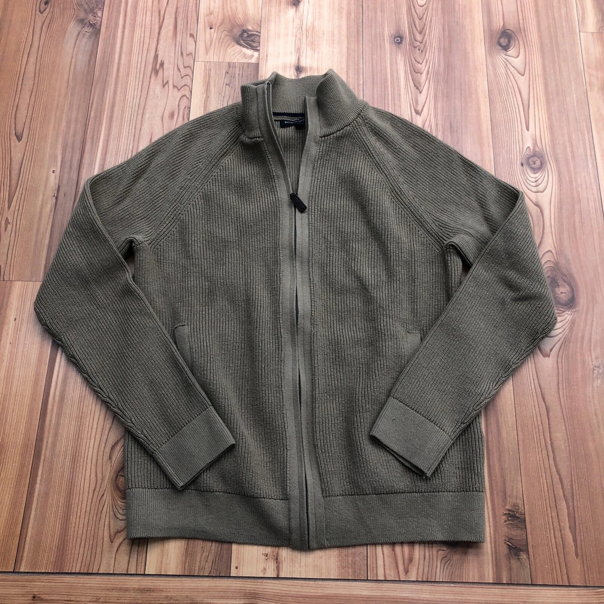 Banana republic zip up best sale sweater