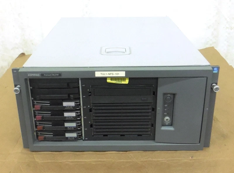 HP COMPAQ PROLIANT ML370 SERVER, 257918-421, INTEL PENTIUM III PROCESSOR - Image 3 of 4