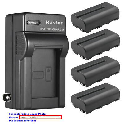Kastar Battery AC Charger for Lilliput A7S-B 7'' Full HD HDMI Field LED Monitor