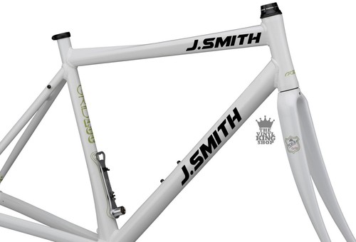 2 pegatinas de vinilo personalizadas con nombre de bicicleta - fuente de aire ciclo personalizado bmx - Imagen 8 de 10