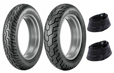 Dunlop 120/90-17 & 170/80-15 D404 Tires & Tubes Set VT750C/CD/CD2 Shadow,ACE,DLX